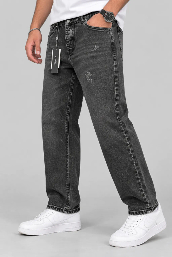 شلوار جین بویفرند Calvin Klein Jeans ذغالی